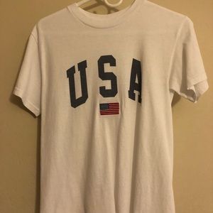 White USA Brandy Melville top